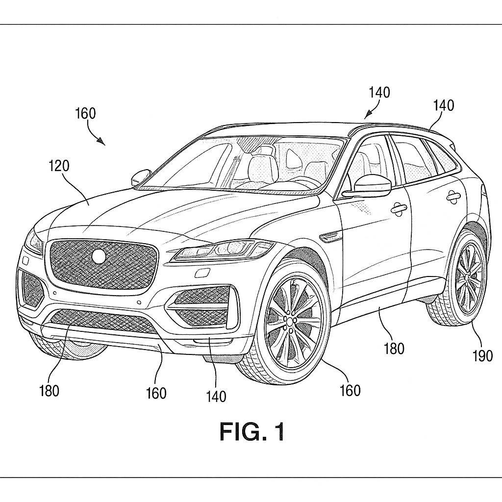 2020 Jaguar F-Pace SUV Sketch